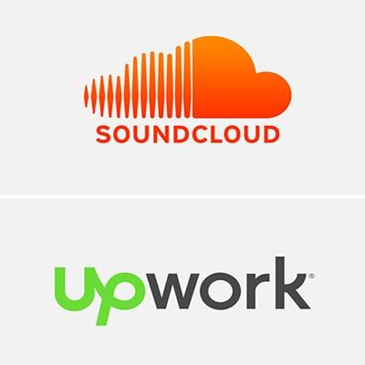 Soundcloud and Upwork logos