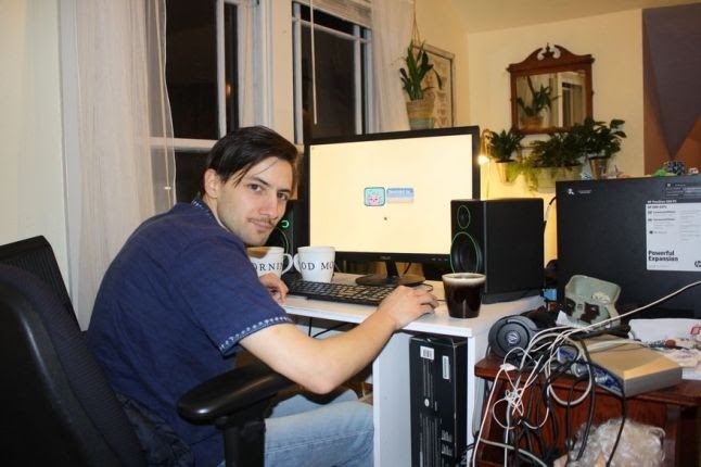 Eric Barone at his computer