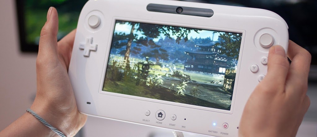 Person playing a game on the Nintendo Wii U